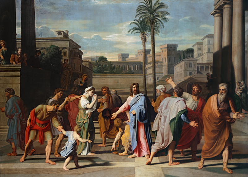 Christus und die Ehebrecherin von Nicolas Colombel