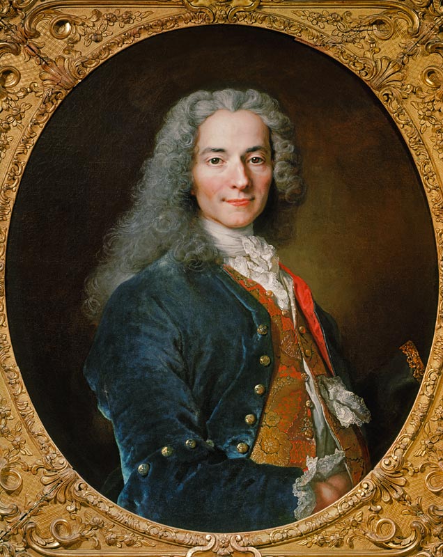Voltaire / Gemaelde von Largillière von Nicolas de Largilliere