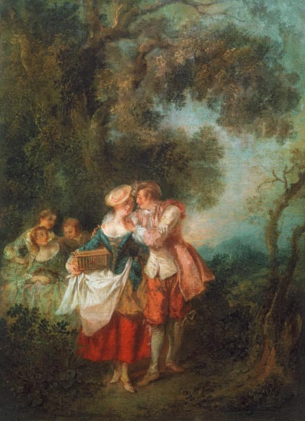 N.Lancret, Der Kaefig von Nicolas Lancret