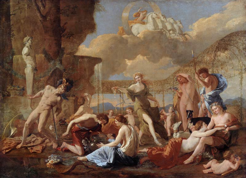Das Reich der Flora. von Nicolas Poussin