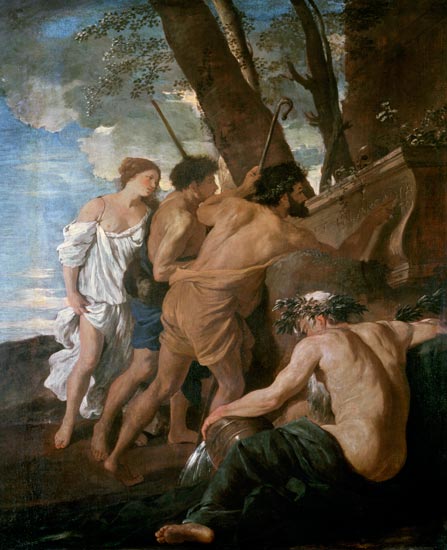The Shepherds and Shepherdesses of Arcadia von Nicolas Poussin