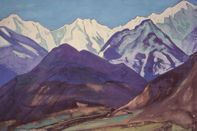 Kulluta (Kullu-Tal). Indien von Nikolai Konstantinow Roerich