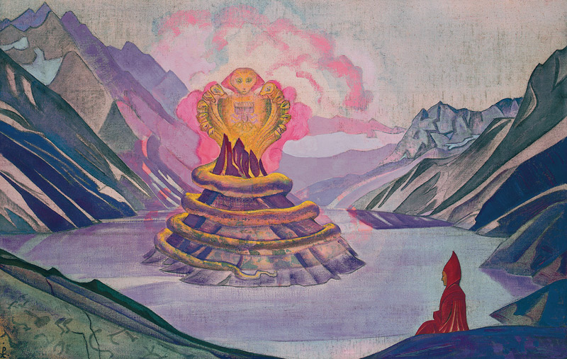 Nagarjuna, der Sieger über die Schlange von Nikolai Konstantinow Roerich