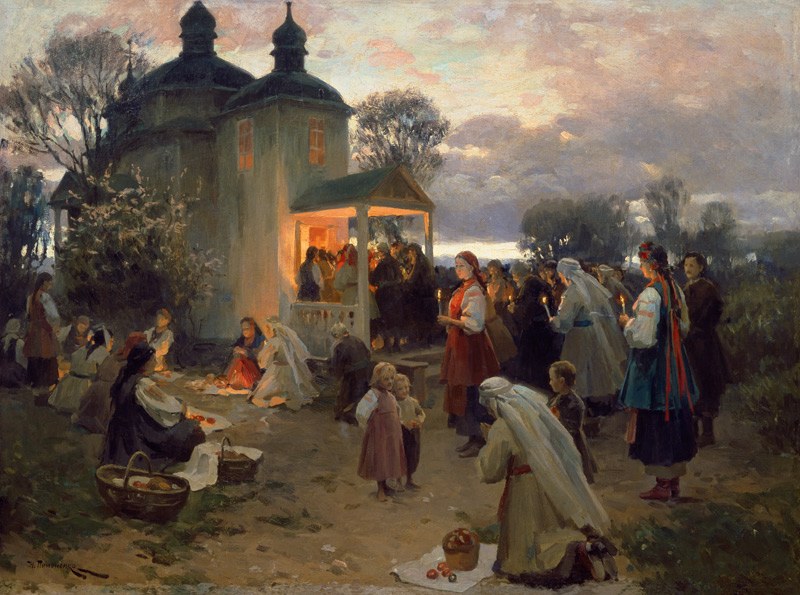 Ostermorgen von Nikolai Korniliewitsch Pimonenko