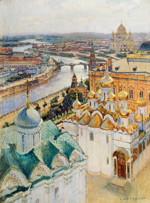 View of Moscow from the Bell Tower of Ivan the Great von Nikolai Nikolaevich Gritsenko