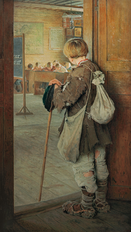 An der Schultür von Nikolai P. Bogdanow-Bjelski