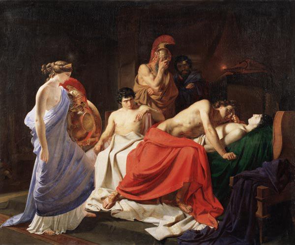 Achilleus beweint den toten Patroklos
