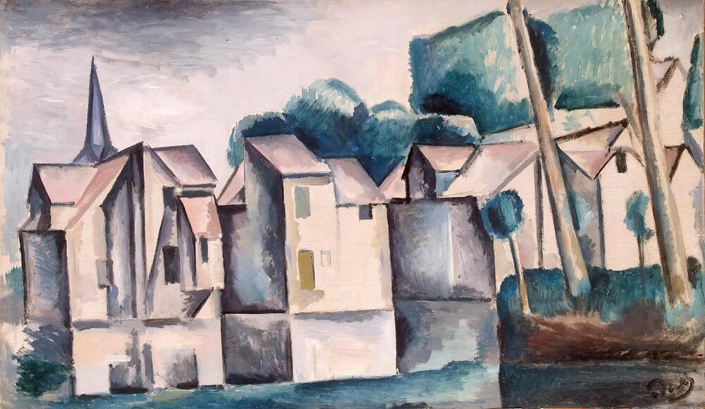 Houses on the Waterfront. von Andre Derain