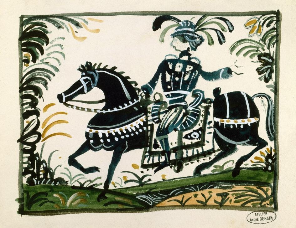 Horseman with Plume von Andre Derain