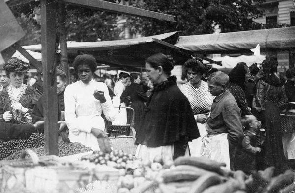 Auf dem Berliner Markt/Foto von 