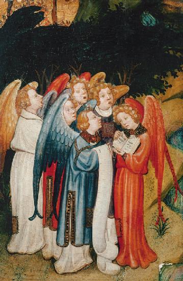 A Choir Of Angels A Fragment, Probably Of  Nativity