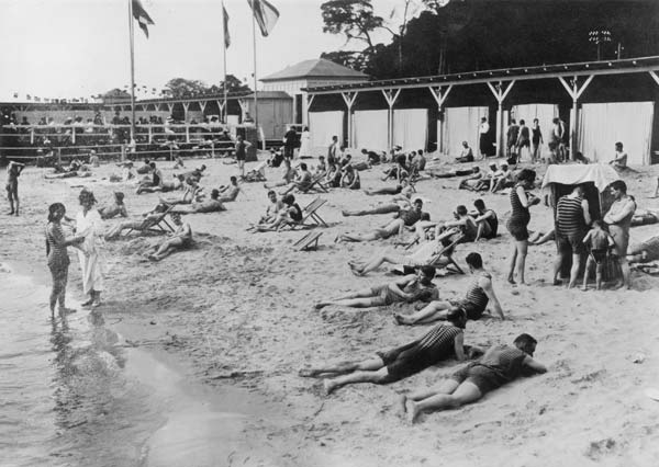 Berlin-Wannsee,Strandleben/Foto Haeckel von 