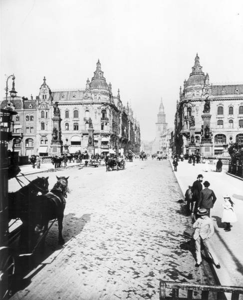 Berlin,Kaiser-Wilhelm-Bruecke,Marienkir. von 