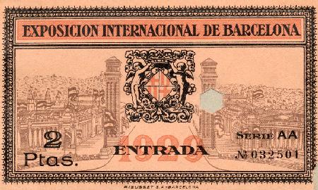 Barcelona, Weltausstellung 1929