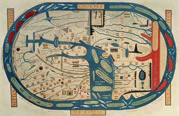 Copy of an 8th century Beatus mappamundi ; von 