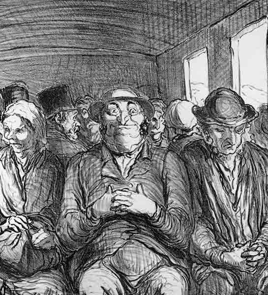 Eisenbahn, Wagen 3.Klasse / Daumier von 
