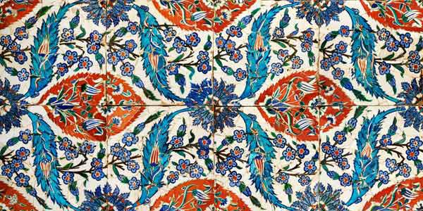 Eight Composite Iznik Polychrome Square Tiles, Circa 1575