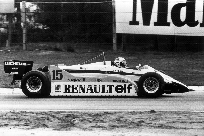 Grand Prix of Belgium: Alain Prost driving a Renault von 