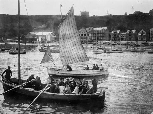 Helgoland,Ausbooten von Passagieren/Foto von 
