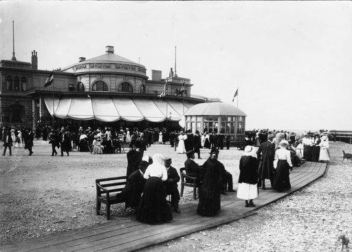 Helgoland,Promenade vor Kurhaus/Haeckel von 