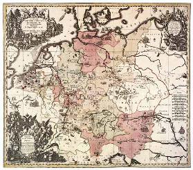 Historische Karte Deutschlands 1763