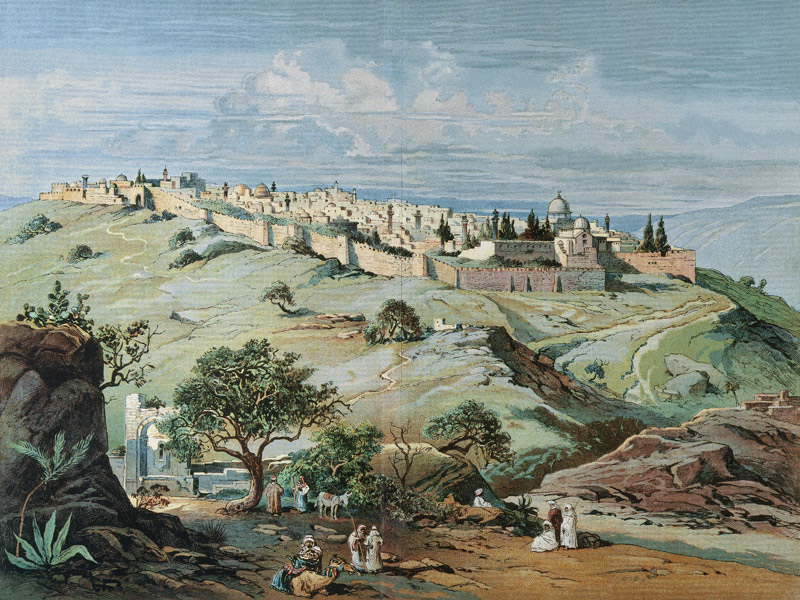 Jerusalem, Stadtansicht von 