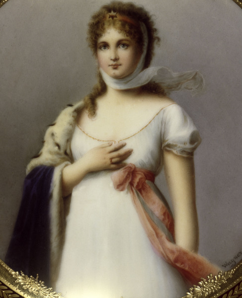 Königin Luise , Porzellanmalerei von 