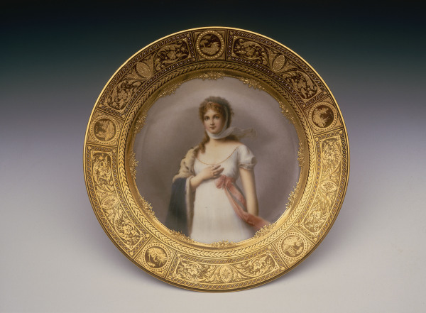 Königin Luise , Porzellanmalerei von 