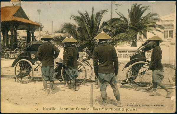 Kolonialausst. Marseille, Rikschafahrer von 