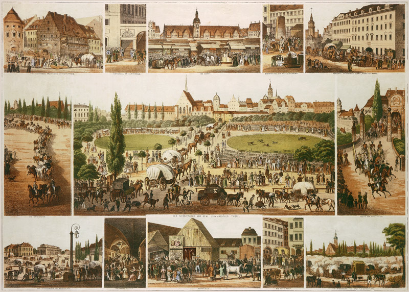 Leipzig, Messe, Bilderbogen von 