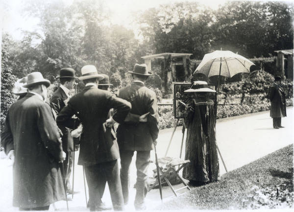 Landschaftsmalerin,Rosarium Berl.Park von 