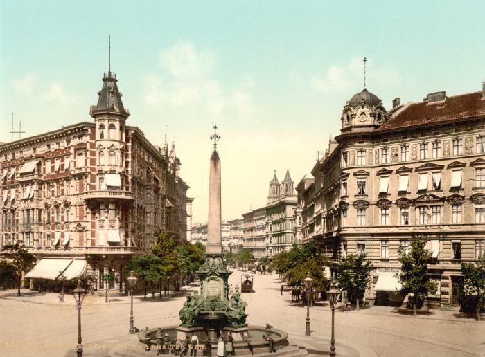 Magdeburg, Breite Weg, Fontäne von 
