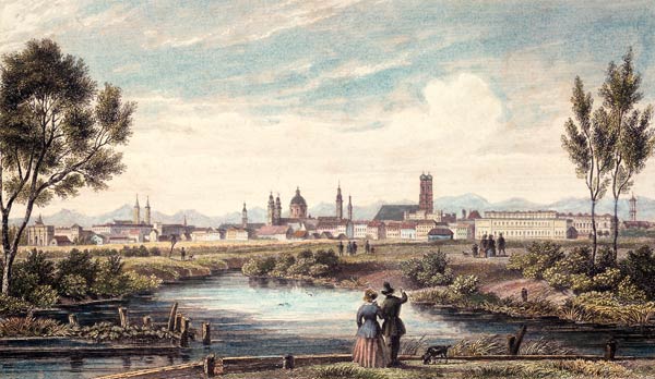 Ansicht der Stadt München von 