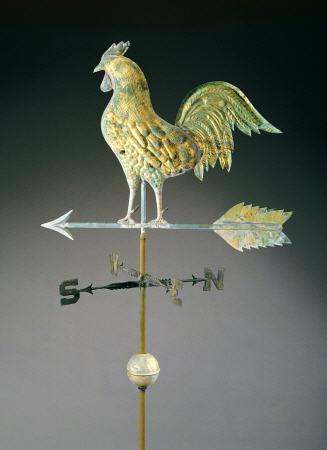 Molded And Gilt Copper Weathervane von 