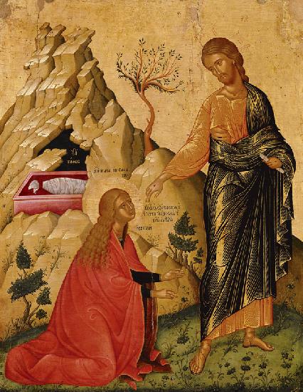 Noli me tangere / kret.Ikone 16.Jh.