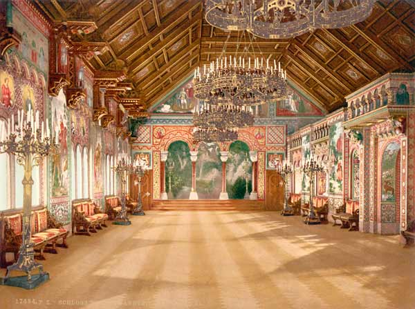 Schloß Neuschwanstein,  Innen von 