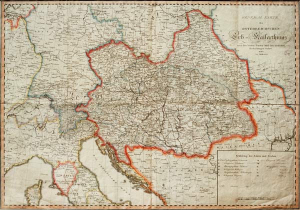 Österreich, Landkarte 1806 von 