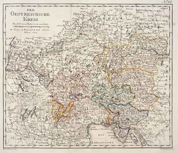 Österreich, Landkarte von 