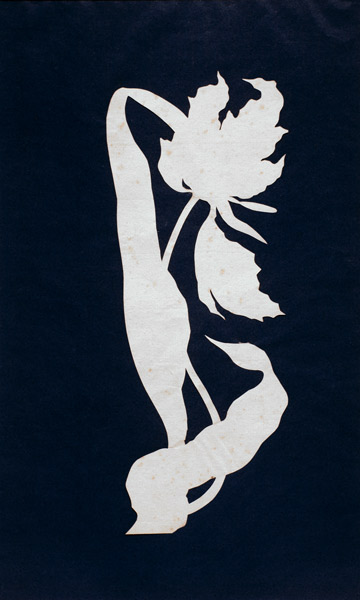 Ph.O.Runge, Tulpe, Scherenschnitt von 