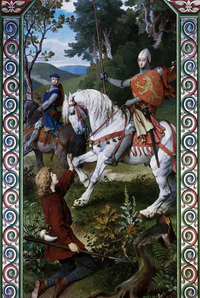 Wandgemälde Neuschwanstein, Parzifal von 