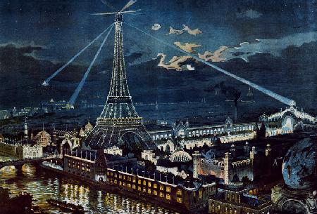 Paris, Eiffelturm, Weltausstellung 1900