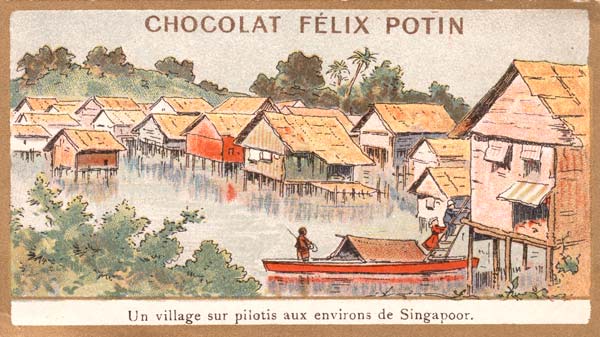 Singapur, Pfahlbaudorf von 