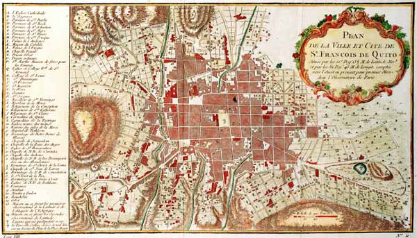 Quito, Stadtplan von 