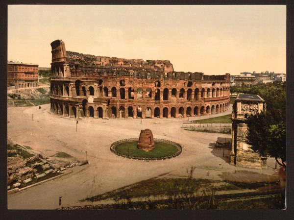 Rom, Kolosseum und Meta sudante von 