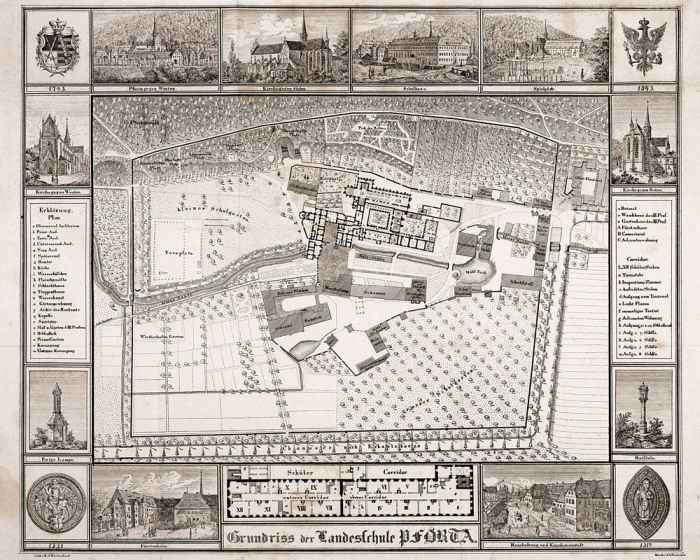 Schulpforta, Grundriß von 