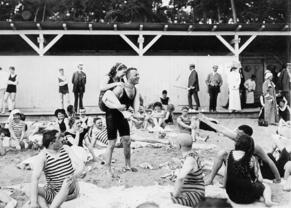 Strandleben in Binz auf Ruegen/Foto 1910 von 