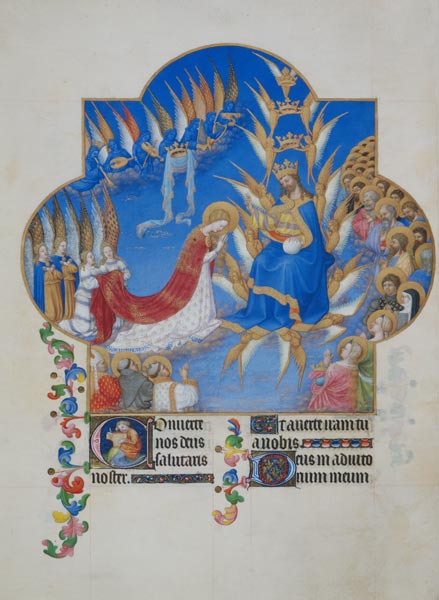 Stundenbuch des Herzogs von Berry (Très Riches Heures du Duc de Berry): Krönung Mariae. von 