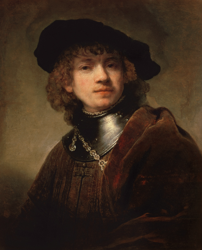 ''Tronie'' of a Young Man with Gorget and Beret, c.1639 von 