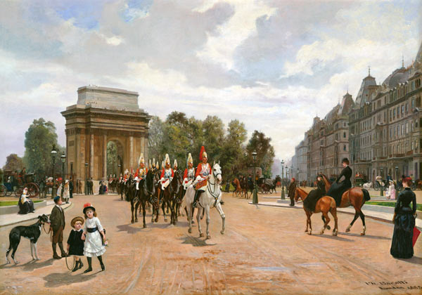 The Life Guards Passing Hyde Park Corner, London von 