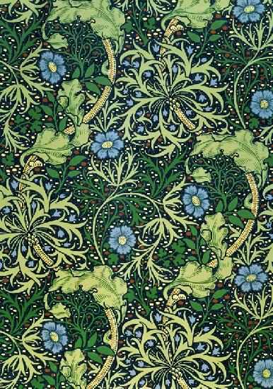 Seaweed Wallpaper Design, designed by William Morris (1834-96), printed by John Henry Dearle